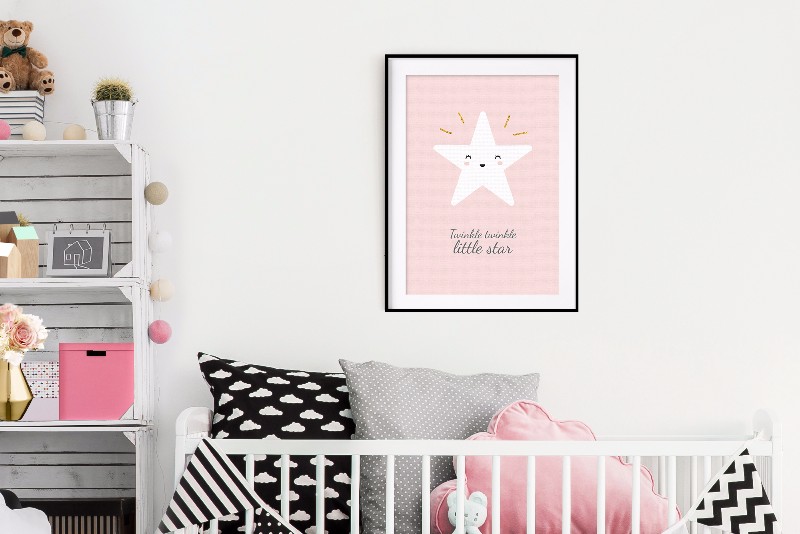 1-Frame-on-a-wall_B_21_30_Star_Pink2